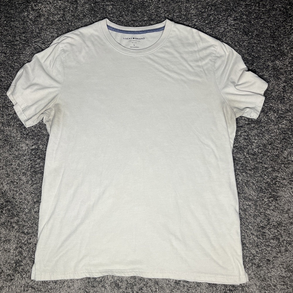 Lucky Brand‎ men's T-shirt size large cream